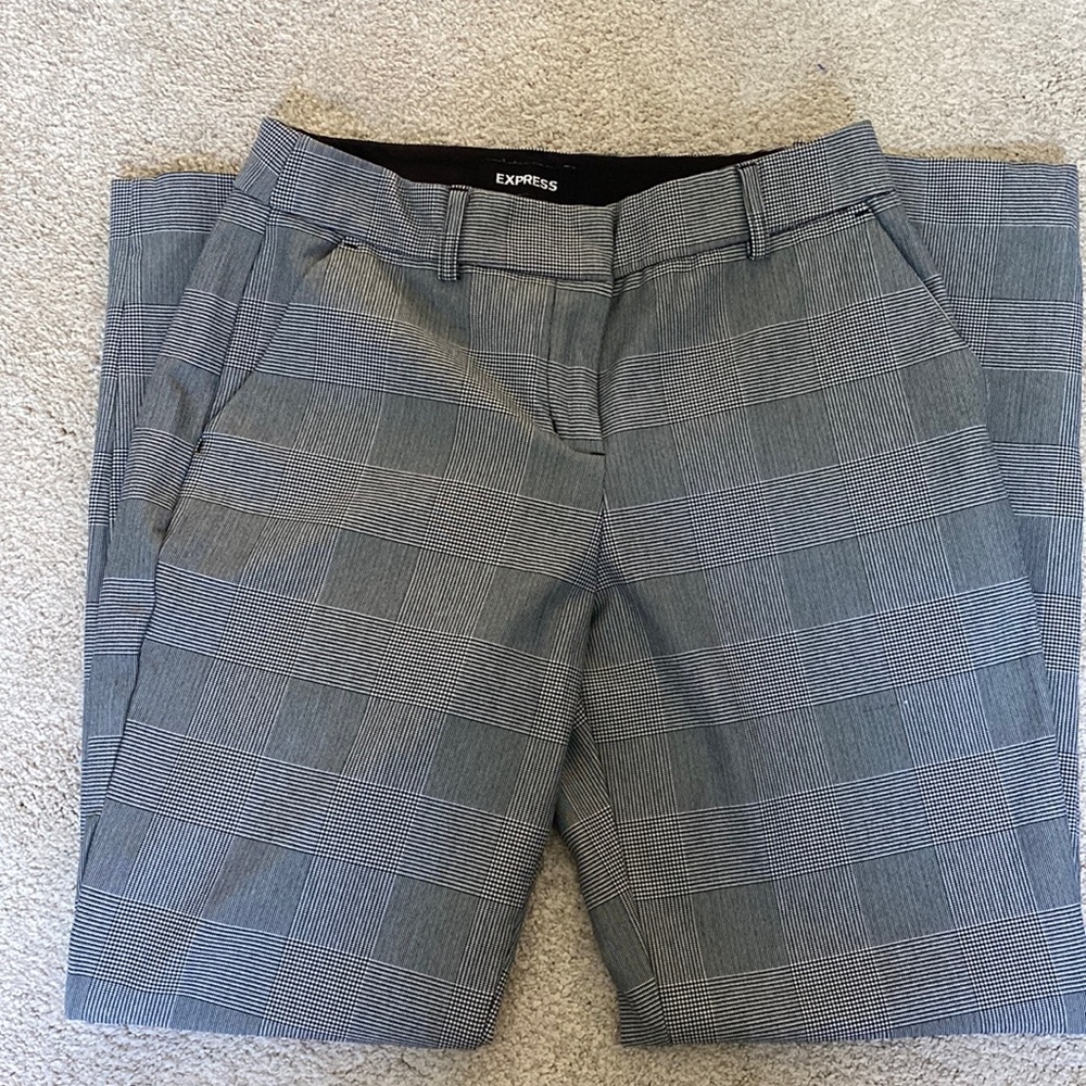Womens Express Patterned Dress Pants